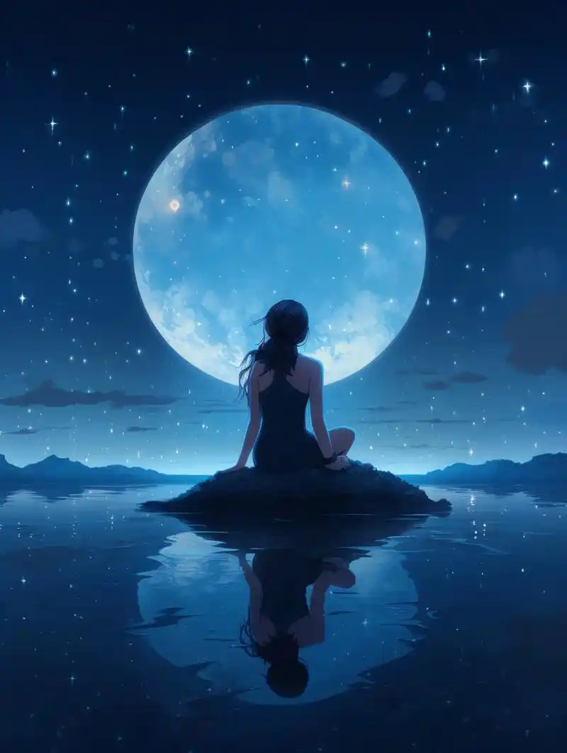 ai绘画|天秤座的璀璨心河."孤独的夜晚,与星空为伴,彷佛一 - 抖音