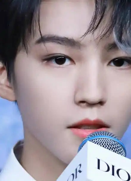 王俊凯白衬衫配挑染刘海,迪奥发布会红毯饭拍