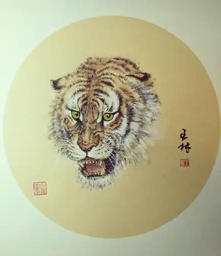 王林工笔写意动物画作品