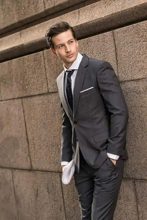 全国上门量体登霸虎西服定制男西装套装婚礼欧美风修身双排扣欧美风大