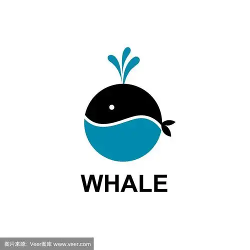 抽象的鲸鱼图标
