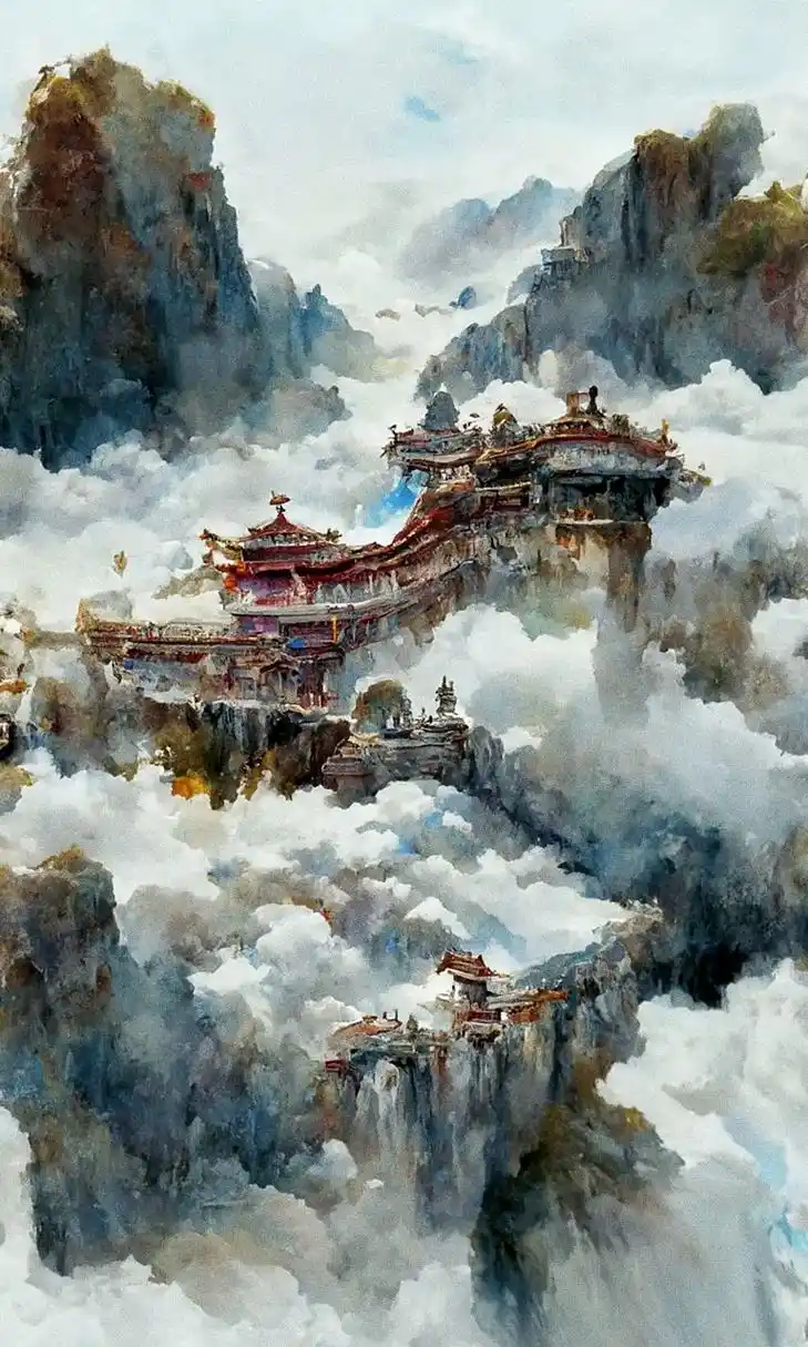 当古建筑遇上水墨画,仙家馋哭系列plus.#壁纸#图文  - 抖音