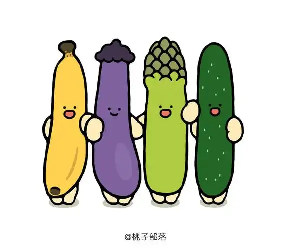可爱的蔬菜食物 好q弹的食物,可爱萌趣,一起来画吧!--简笔画大全