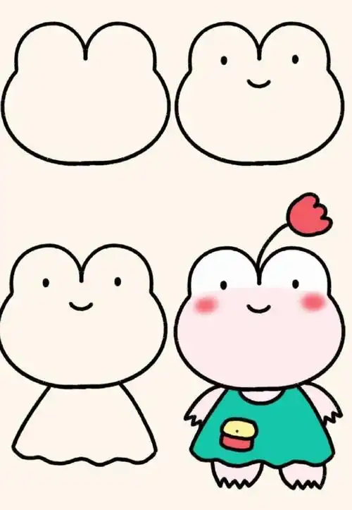 可爱的简笔画,和孩子一起画画吧