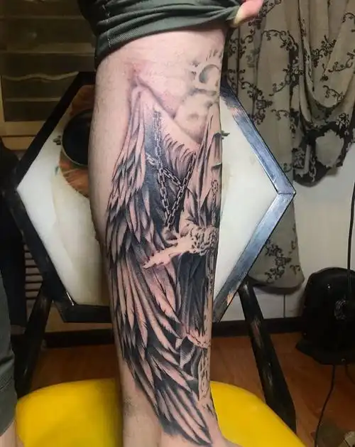 堕天使路西法纹身图片