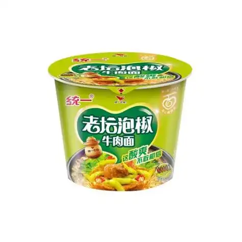 统一来一桶泡椒牛肉桶面105g*12桶 方便面 整箱装酸辣过瘾速食泡面 42