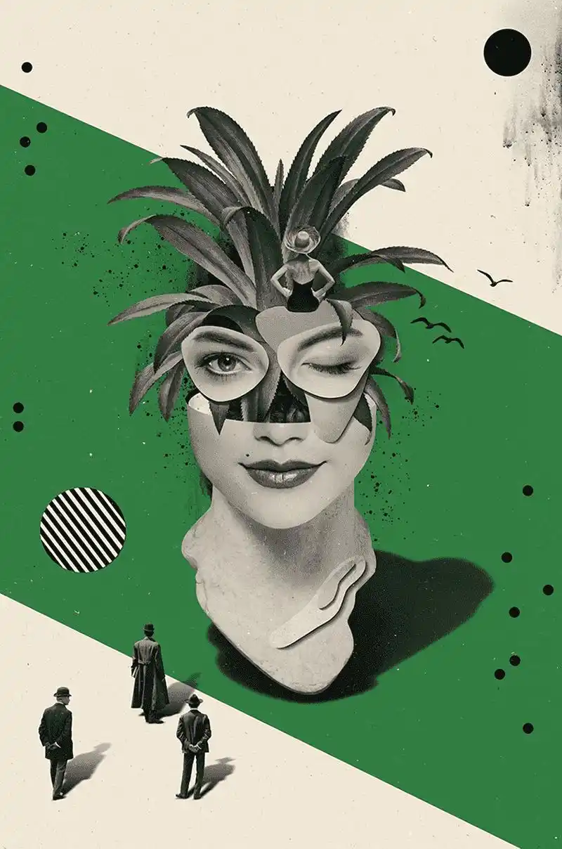 以上这些偏复古味道的拼贴设计,公子还是非常喜欢的