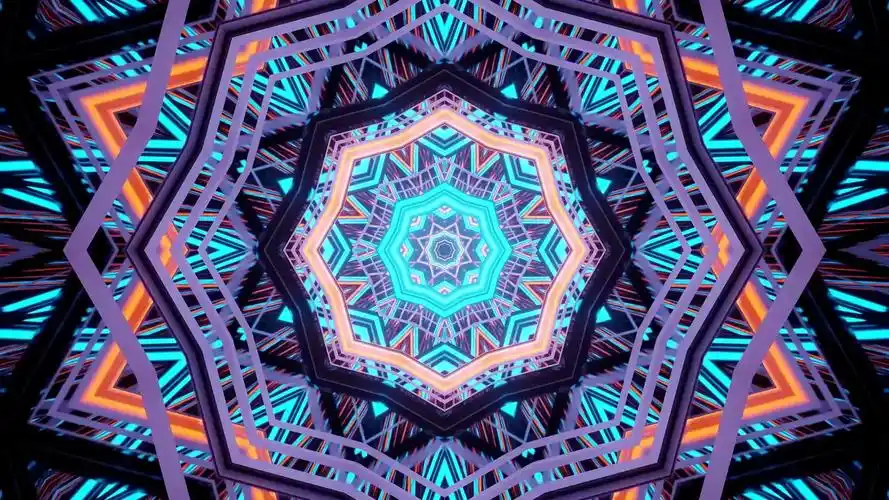 d362超炫蓝色线条迷幻色彩开场梦幻灯光隧道穿梭韩舞俄舞创造101热血