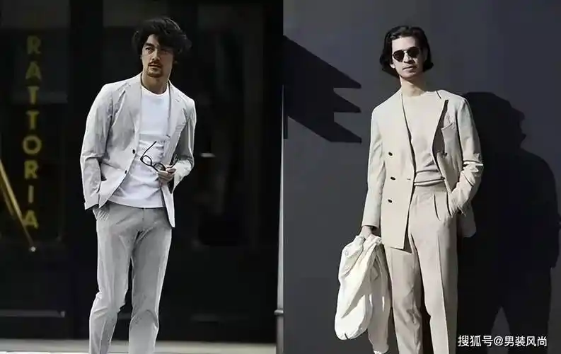 春季男士如何将浅色系的休闲西装搭配的既时尚又有品味_整体_造型