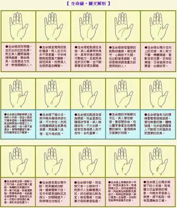 手掌上的生命线都是什么含义