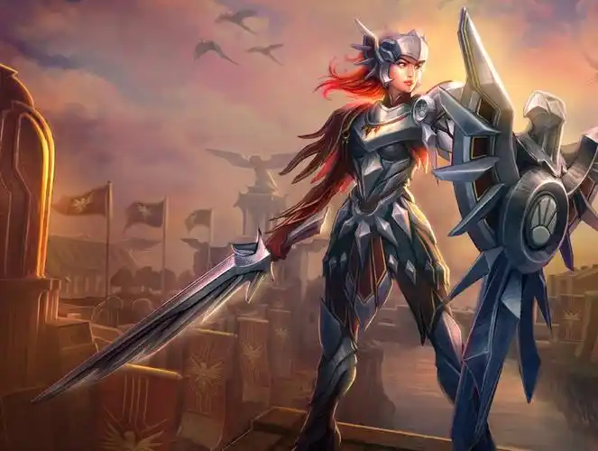 lol 英雄联盟 曙光女神 蕾欧娜 日女 永久皮肤 钢铁烈阳