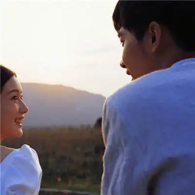 清新浪漫的唯美情侣头像图片2023 很有氛围感意境双人同框情头_情侣