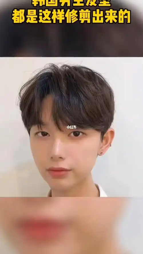 男士发型韩式中分男生韩式发型烫型不烫卷