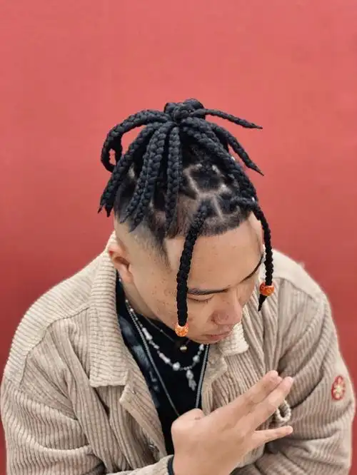 美式穿搭 美式编发 非裔编发#男生变帅发型指南  #男生发型  #男生