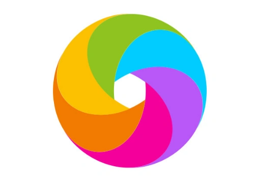 要在ps里用两圆相交并围绕中心点复制的方式绘制这样一个圆环请问中心