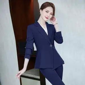 气质职业装公务员商务银行面试正装女售楼部经理工作服小西装套装