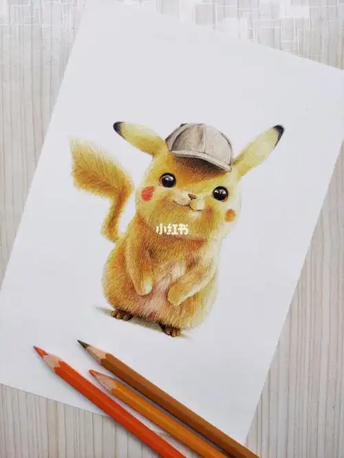 初学彩铅画比卡丘有步骤图