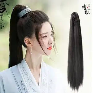 汉服假发马尾发髻