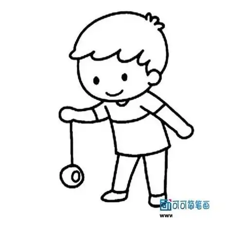 的简单画法,简笔画小孩人物的画法儿童简笔画小孩儿童玩耍的简笔画
