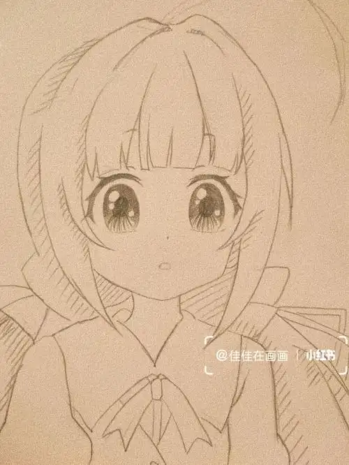 动漫人物线描练习内含步骤