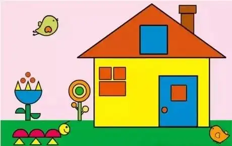 《趣味图形拼贴画》——琉璃寺镇中心幼儿园中班线上保教活动