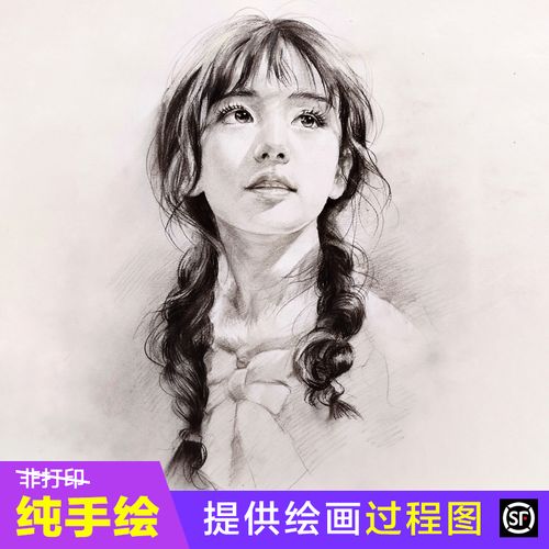 素描画像头像定制手绘彩铅人像代画人物画肖像画铅笔画照片写生