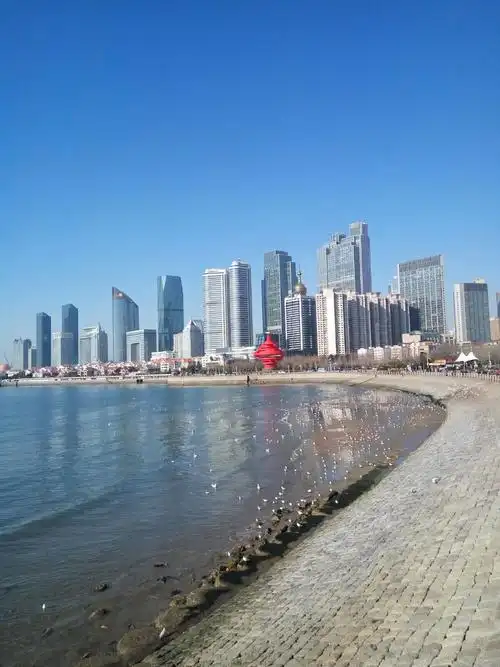 39冬日五四广场海边景色