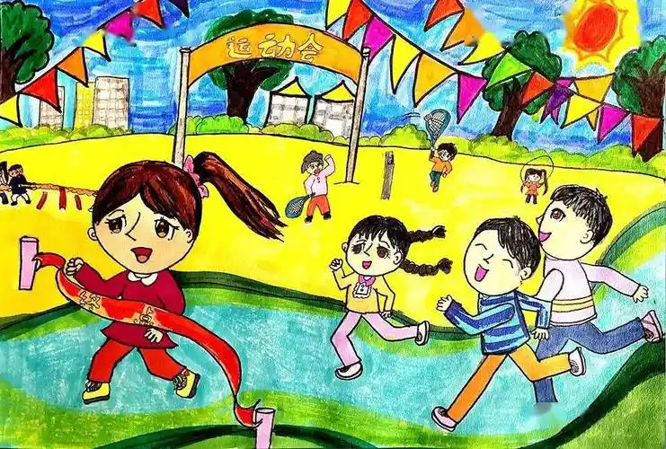 我爱运动,小画师们用画笔绘出了最爱的体育项目_辅导教师_动态_测试