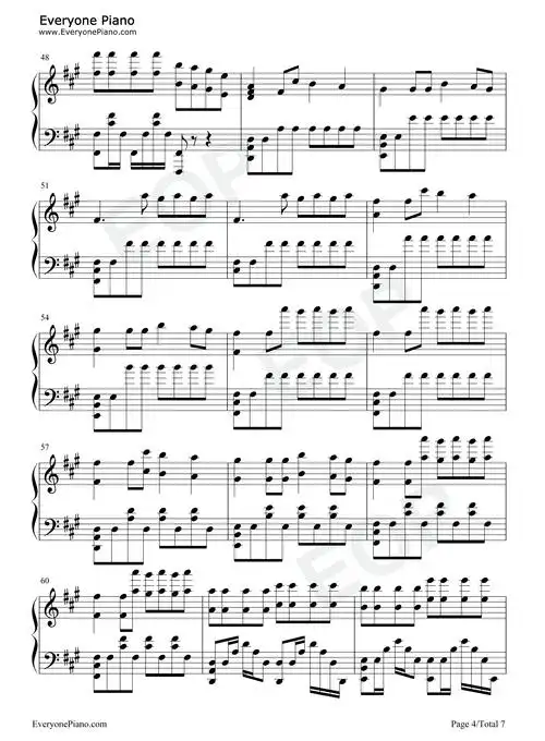 astronomia-黑人抬棺-电音神曲五线谱预览4