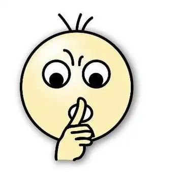 嘘的简笔画嘴巴保持安静的简笔画卡通简约手势简笔画黑白插画小清新简