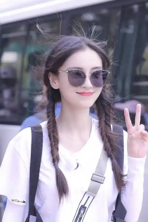 angelababy#|#杨颖#偶尔也双马尾 双麻花一下96@angelababy