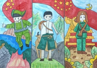 教育科学学院开展妙手绘先烈清明寄哀思人物画活动