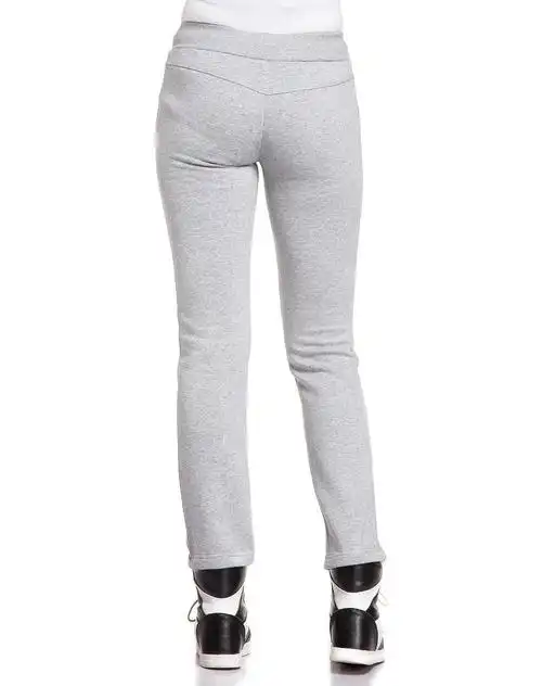 女款灰色针织运动长裤 简约休闲