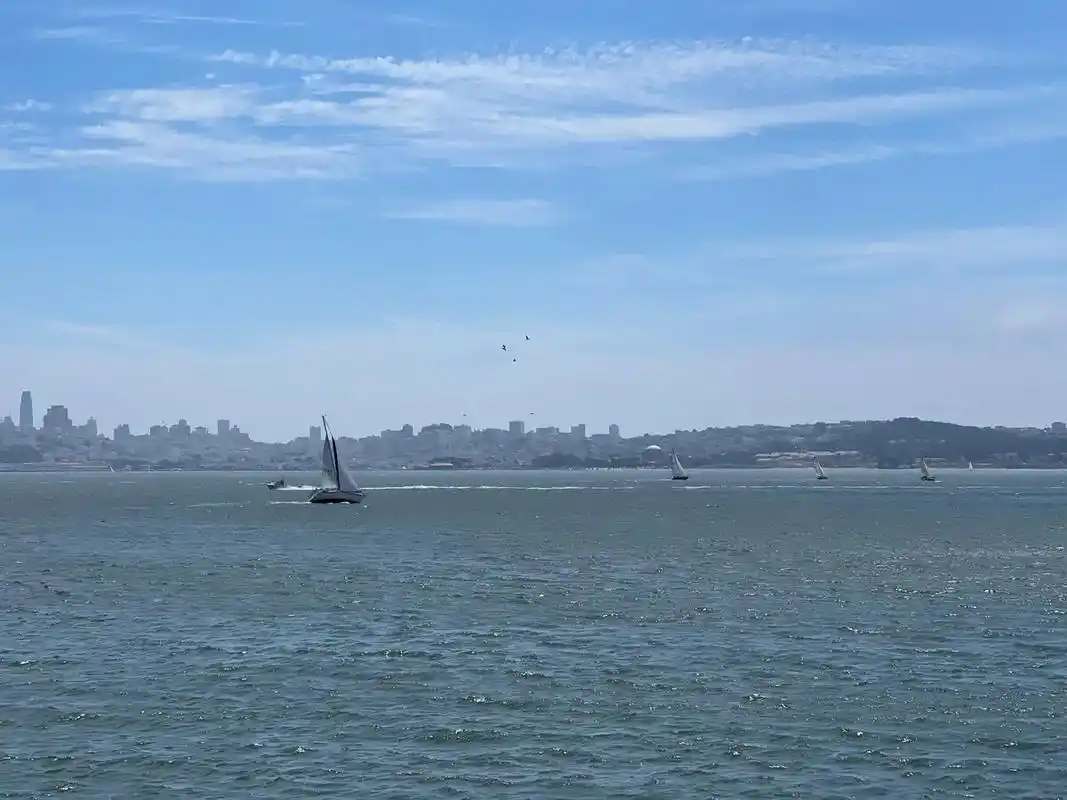 海上小船在茫茫大海中,一条小船在海边划过,显得格外的渺小, - 抖音