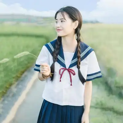 恋染家jk制服女学生日系学院风套装原创甜美学生校服夏季水手服女