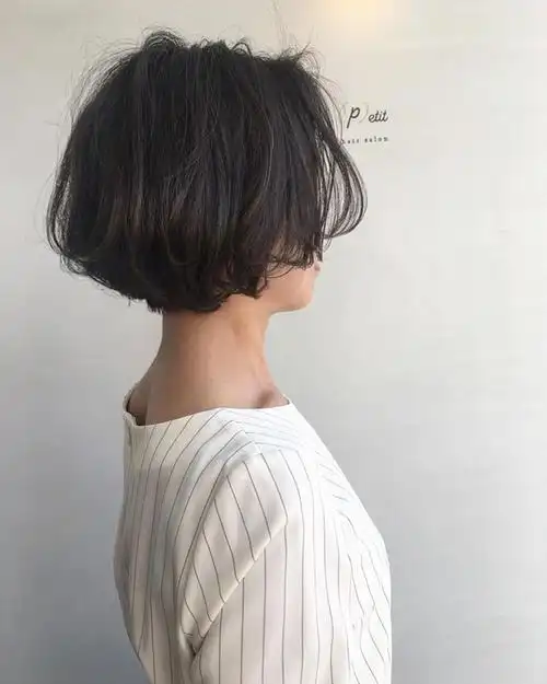 女士短发背面图片大全,短发图片,发型图片