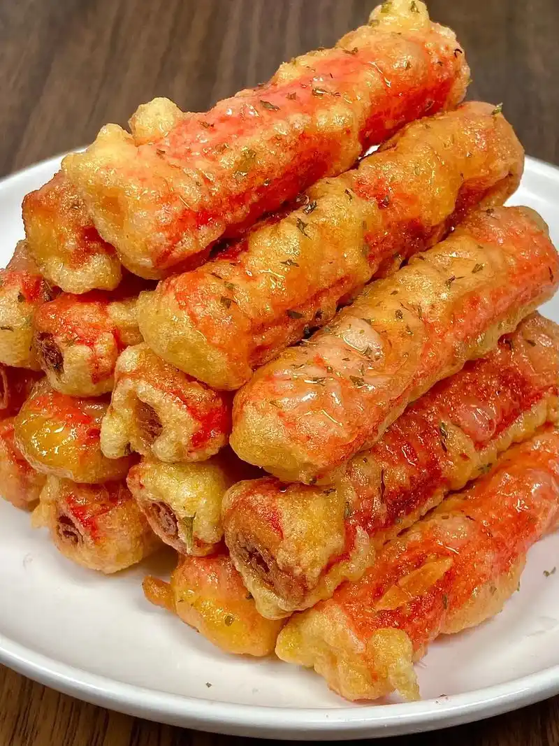 炫不停!香酥可口～外酥里嫩的炸蟹柳 - 抖音