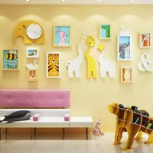 卡通学生儿童房间幼儿园环创壁饰可爱创意宝宝照片墙上装饰品挂件