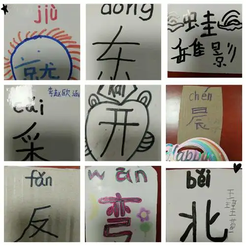 万杰朝阳学校新时代文明实践――2018级三班 最美识字卡