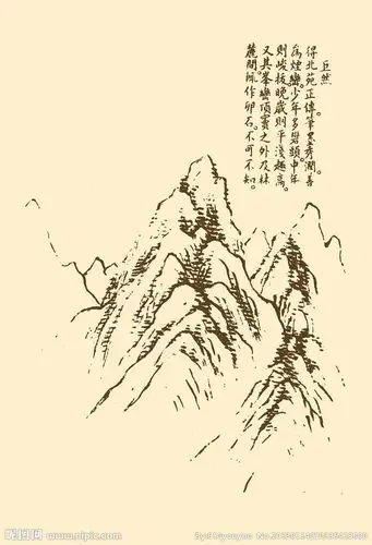 芥子园画谱 山水大图 点击还原