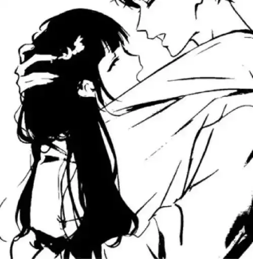 黑白动漫情侣头像