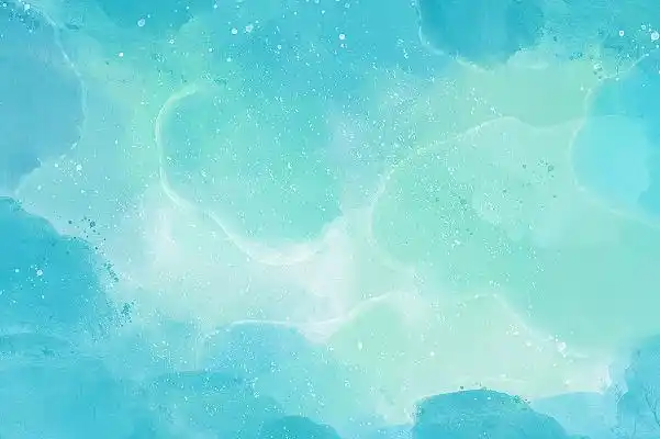 唯美水墨水彩晕染蓝绿色渐变水彩海报背景水彩背景清新唯美手绘水墨