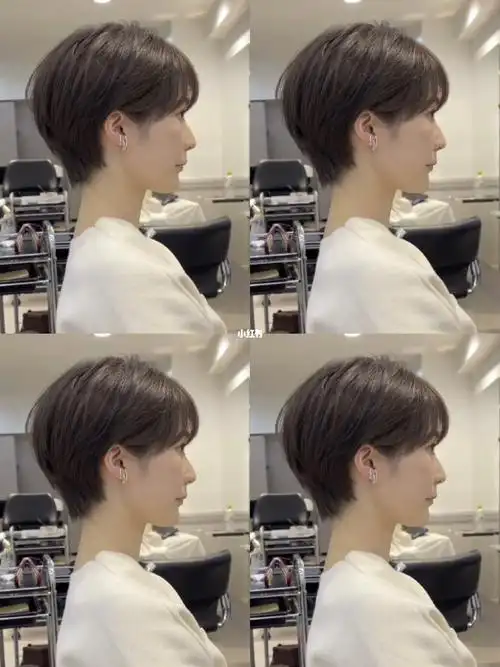 不用打理的挂耳短发太适合了短发也可以精致