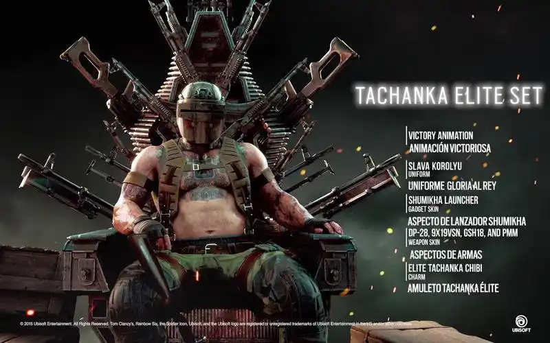 【彩虹六号】机枪哥改版后迎来精英皮宣传片