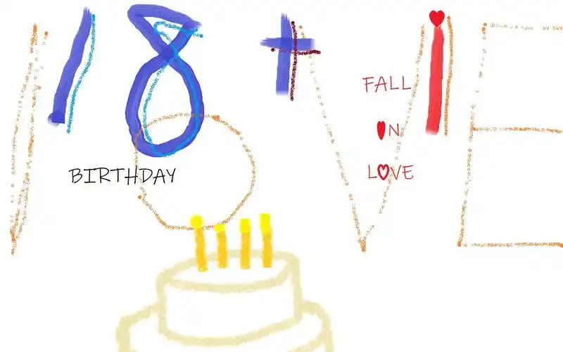 活动作品生日快乐181祝自己18岁生日快乐