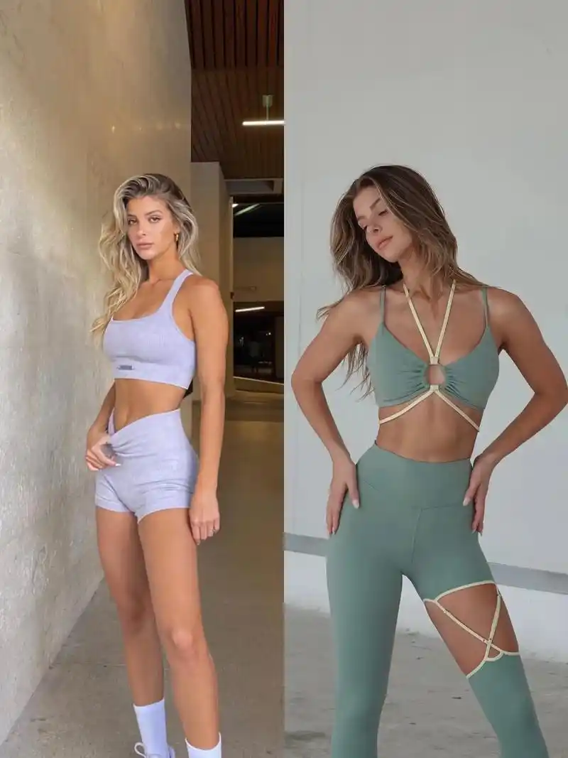 宝藏ins健身博主,运动风穿搭模版.斩男又斩女!#laqui - 抖音