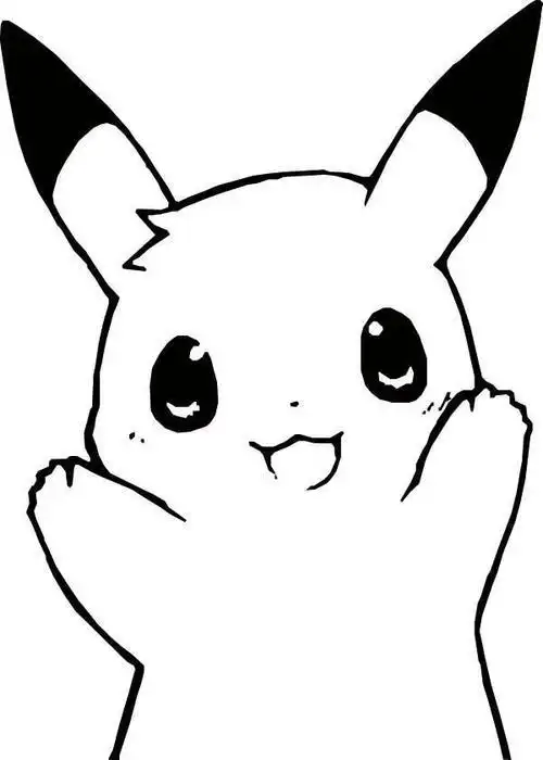 简笔画图片萌萌哒皮卡丘儿童绘画图集皮卡丘简笔画简笔画图片皮卡丘