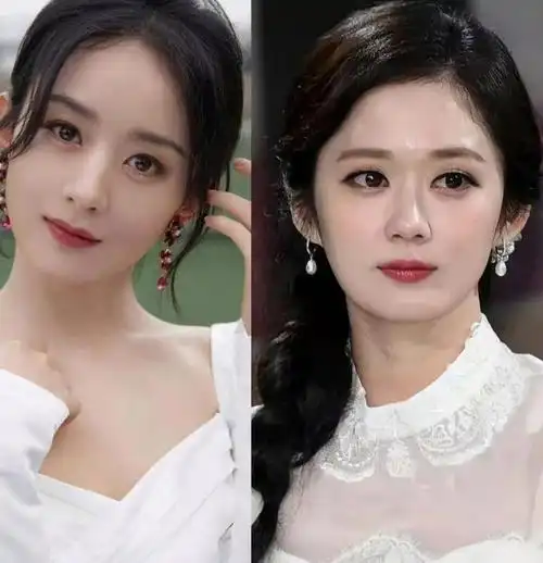有网友发现赵丽颖和韩国女星张娜拉像是异国姐妹