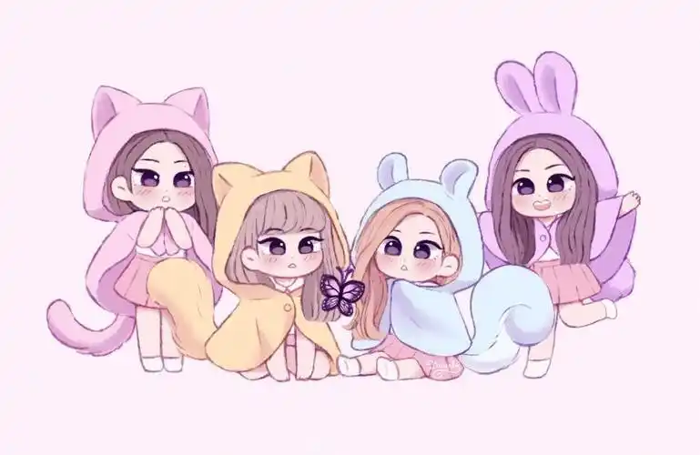 有没有blackpink四人的壁纸无水印