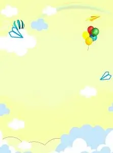 黄底卡通背景素材